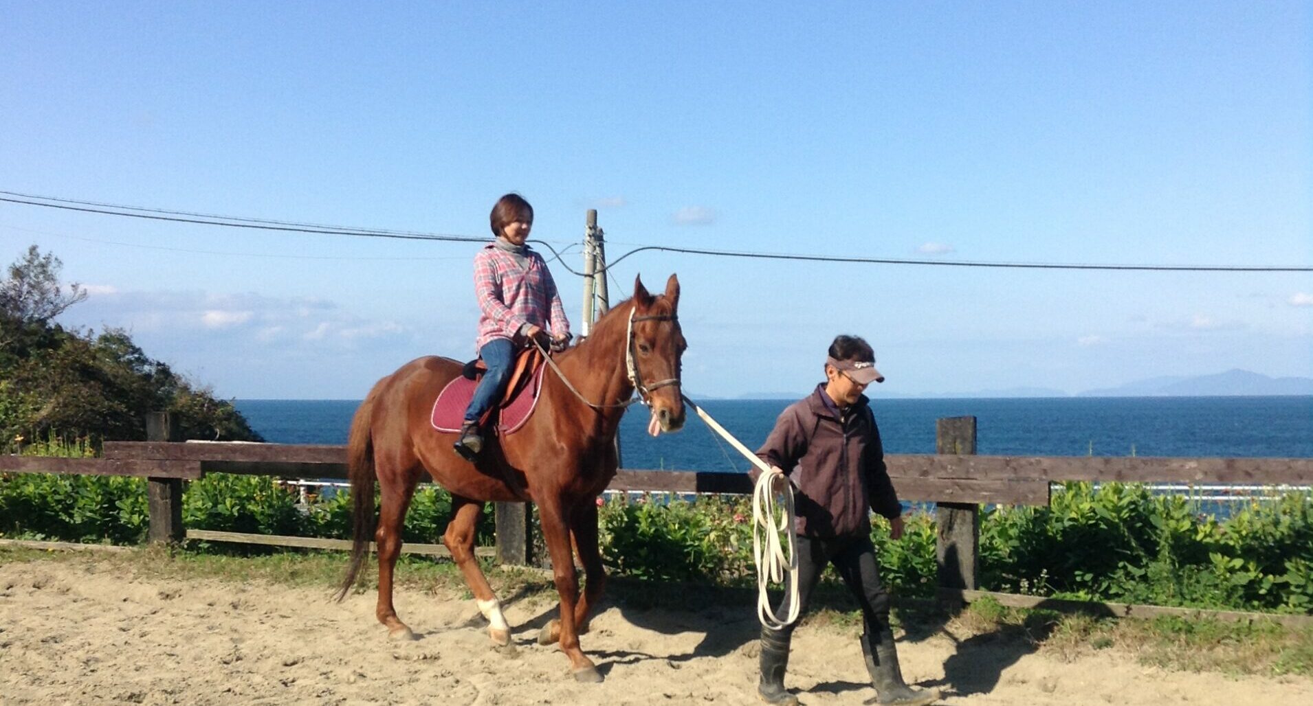 海・ドキドキ乗馬体験